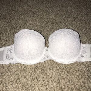 Sexy white lace bra